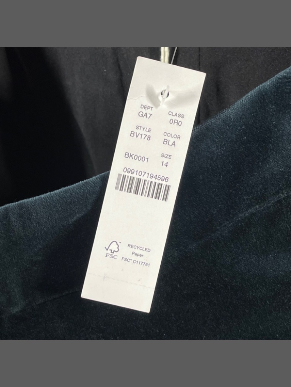 NEW J Crew Pants Womens 14 black velvet Kate straight leg preppy classic - Picture 6 of 11